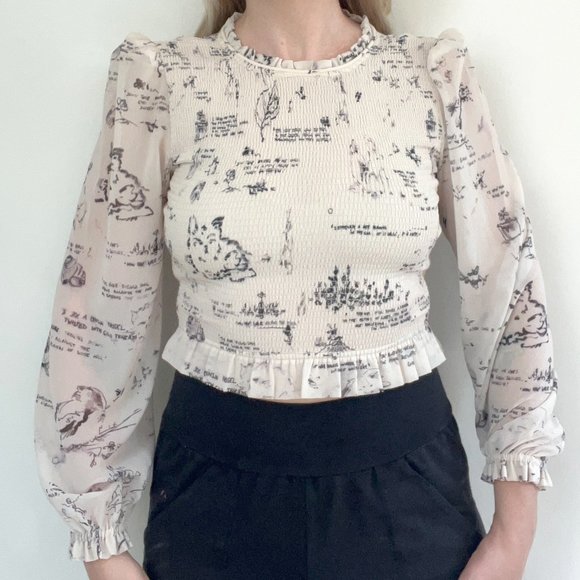 Aritzia - Wilfred - Cropped Blouse - S - Picture 5 of 9